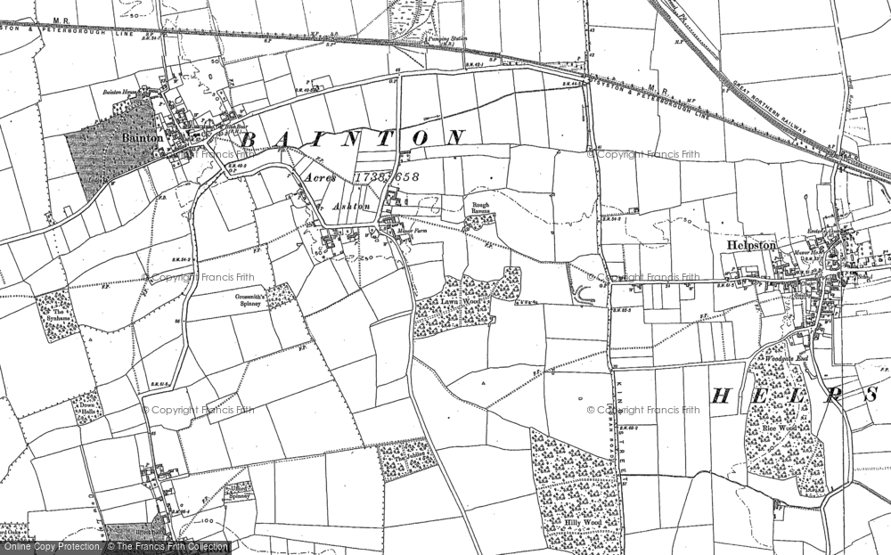 Old Map of Ashton, 1886 - 1899 in 1886
