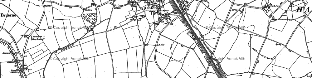 Old map of Bozenham Mill in 1899
