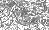 Old Map of Ashurst Wood, 1908