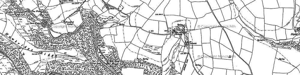 Old map of Whiterocks Down in 1902