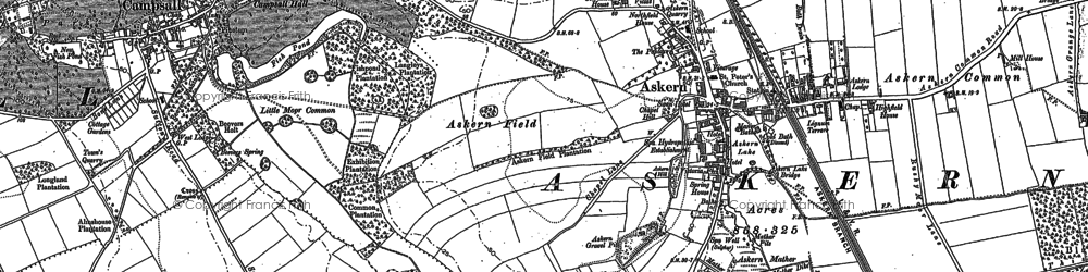 Old map of Askern in 1891