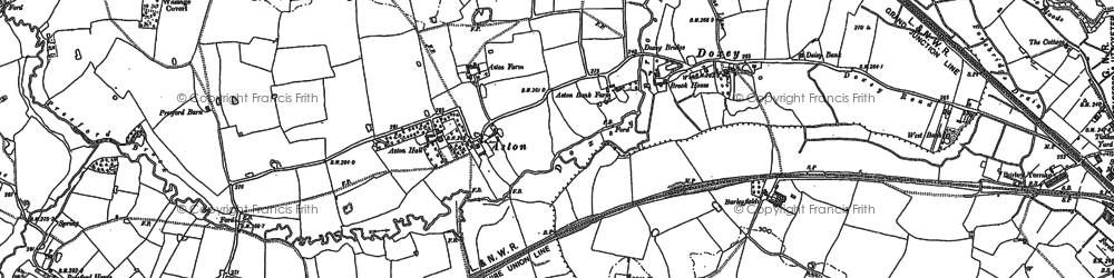 Old map of Aston in 1879
