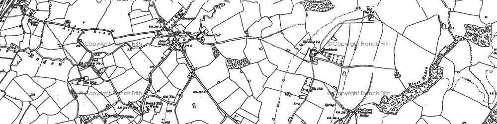 Old map of Aston in 1880