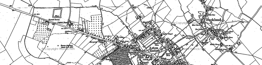 Old map of Aston Clinton in 1898