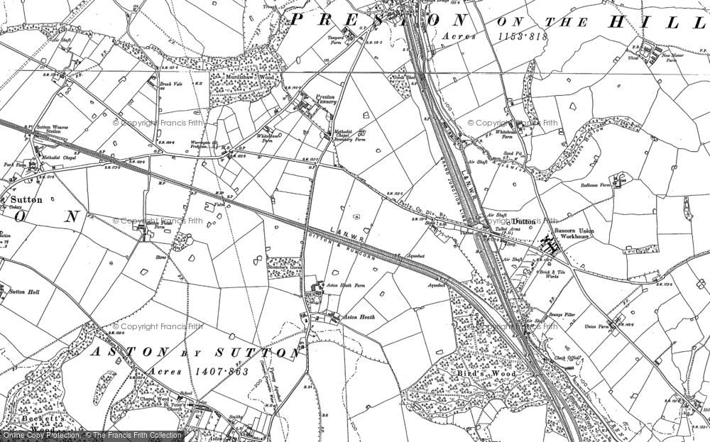 Old Map of Aston Heath, 1879 - 1897 in 1879
