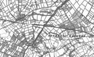 Old Map of Athelney, 1885 - 1887