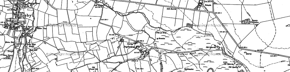 Old map of Aughertree Fell in 1899