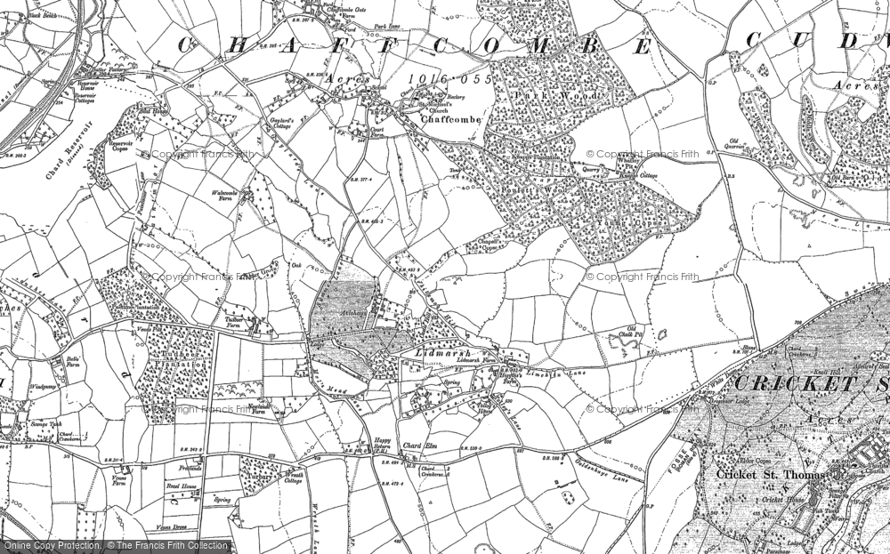Old Map of Avishays, 1886 - 1901 in 1886