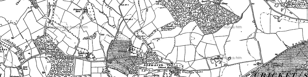 Old map of Avishays in 1886
