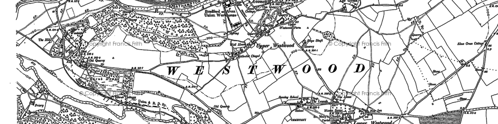 Old map of Woodside in 1902