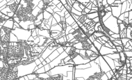 Old Map of Awbridge, 1895