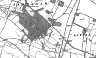 Old Map of Babraham, 1885
