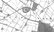 Old Map of Badbury Rings, 1887