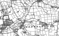 Old Map of Badwell Ash, 1883 - 1884