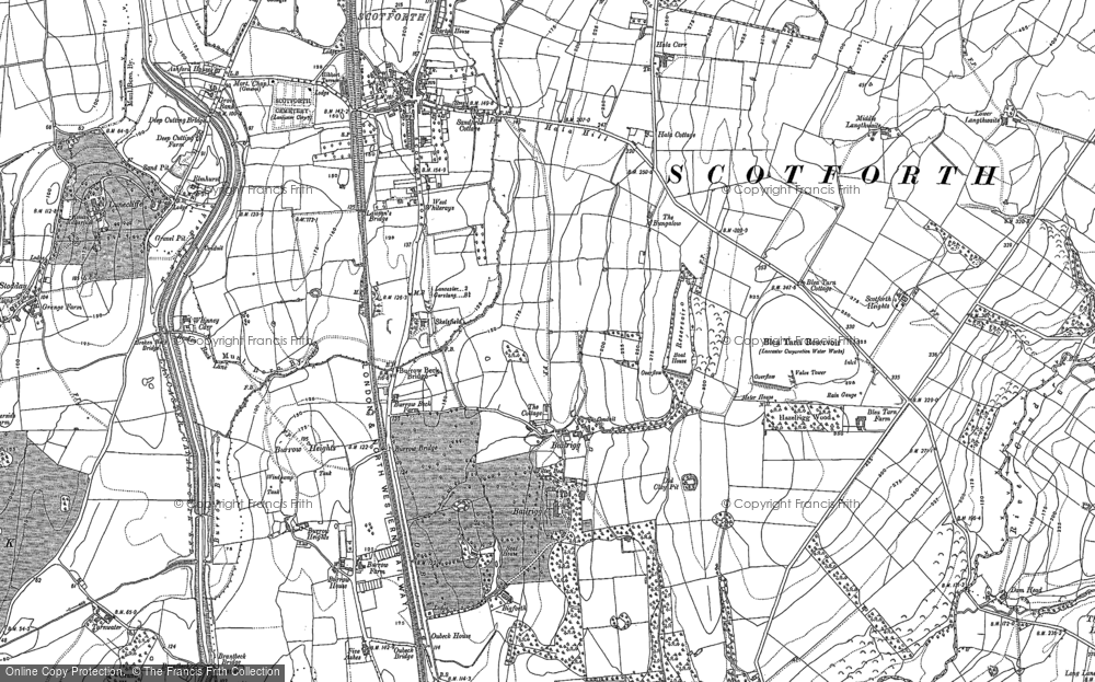 Old Map of Bailrigg, 1910 in 1910