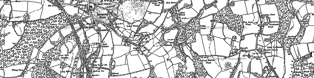 Old map of Balcombe in 1896