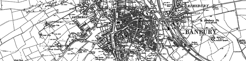 Old map of Calthorpe in 1898