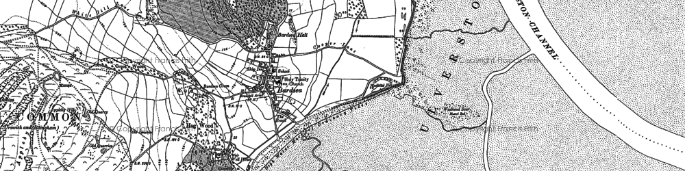 Old map of Bardsea in 1847