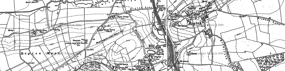 Old map of Barker's Plantn in 1891
