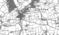 Old Map of Barford, 1885