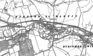 Old Map of Barford St Martin, 1899 - 1900