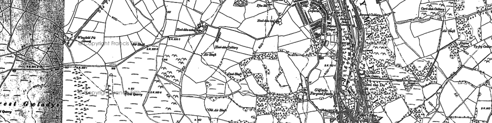 Old map of Bargoed in 1898