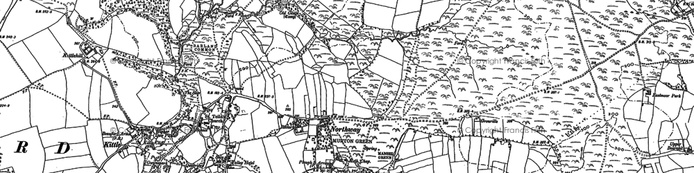 Old map of Barland Common in 1896