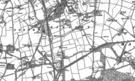 Old Map of Barley Mow, 1895