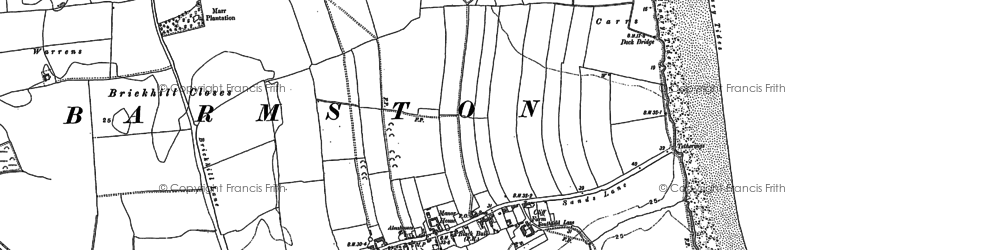Old map of Barmston Main Drain in 1909