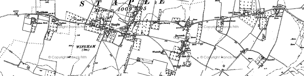Old map of Summerfield in 1896