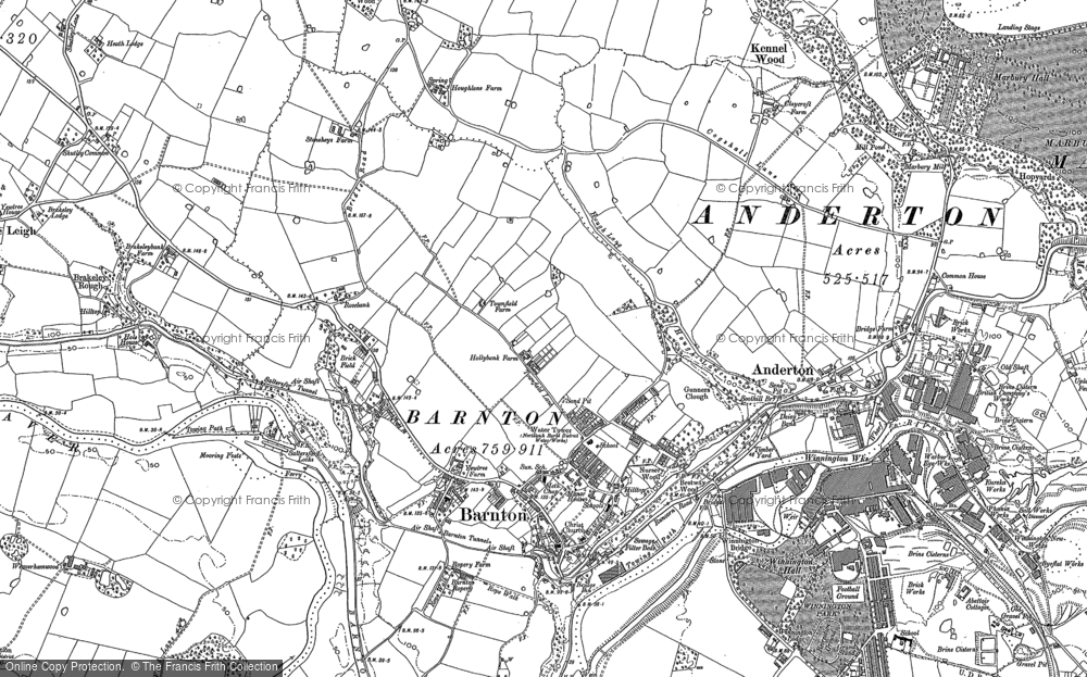 Old Map of Barnton, 1897 in 1897