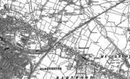 Old Map of Barnwood, 1883 - 1884