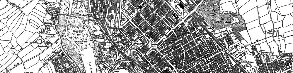 Old map of Hindpool in 1931