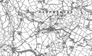 Old Map of Barthomley, 1908