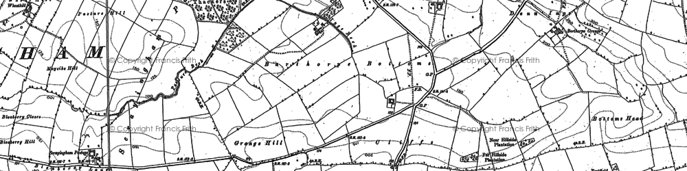 Old map of Buskhill Plantn in 1891