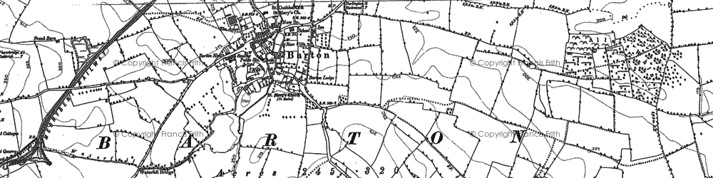 Old map of Brettanby Manor in 1892