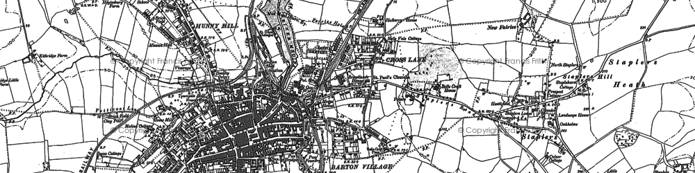 Old map of Staplers in 1896