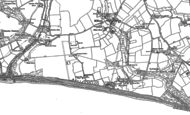 Old Map of Barton on Sea, 1907
