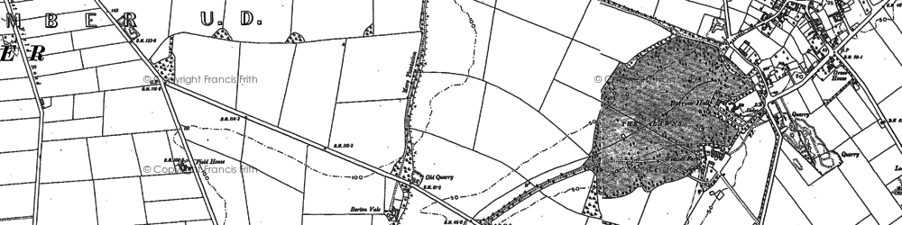 Old map of Barrow Vale in 1886