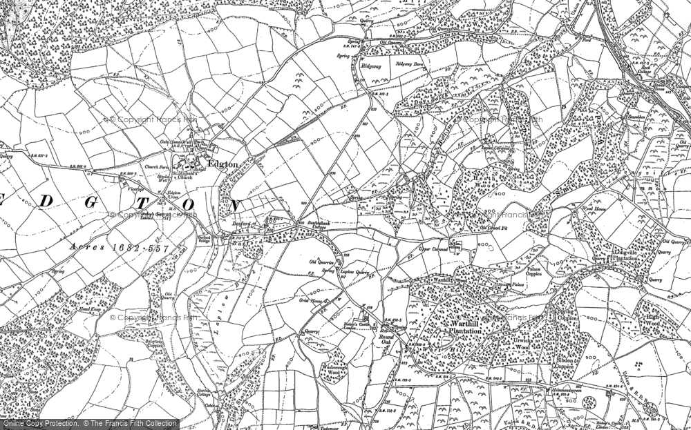 Old Map of Basford, 1883 in 1883