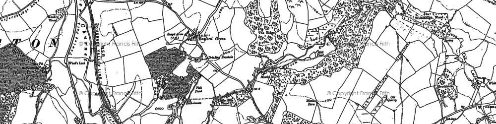 Old map of Basford Green in 1879