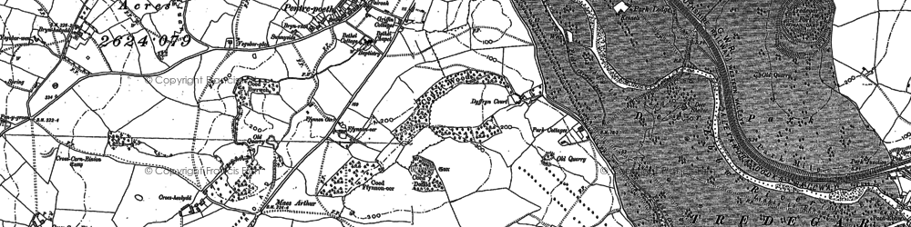Old map of Bassaleg in 1899