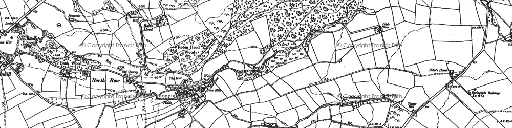Old map of Bassenthwaite in 1898