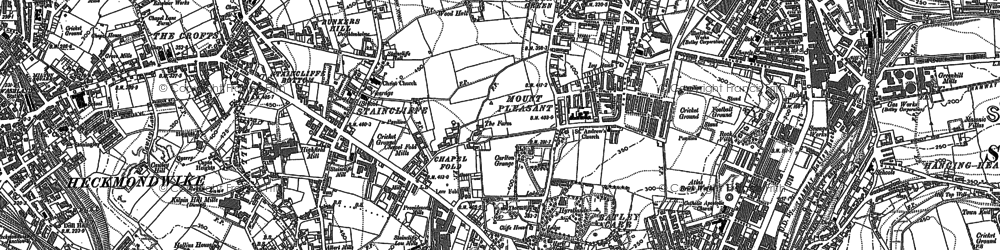 Old map of Batley Carr in 1892