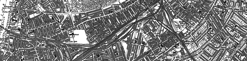 Old map of Clapham Junction in 1894