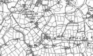 Old Map of Battisford Tye, 1884