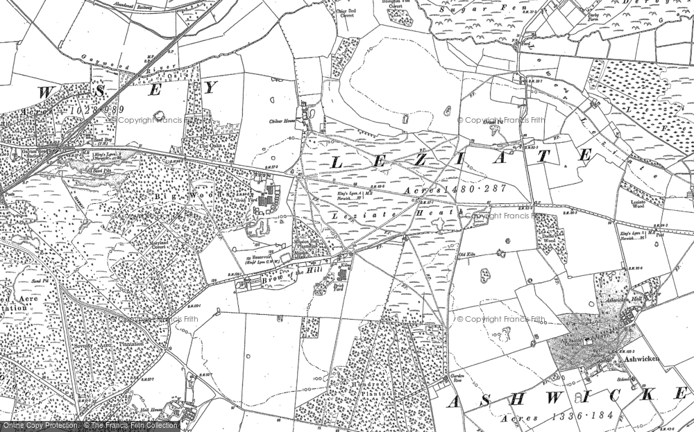 Old Map of Bawsey, 1897 - 1909 in 1897