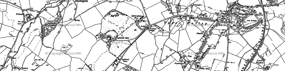 Old map of Bayston Hill in 1881
