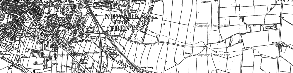 Old map of Beacon Hill in 1884