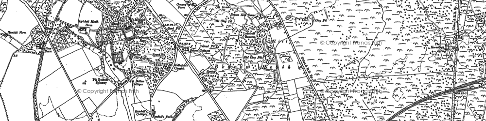 Old map of Beacon Hill in 1887